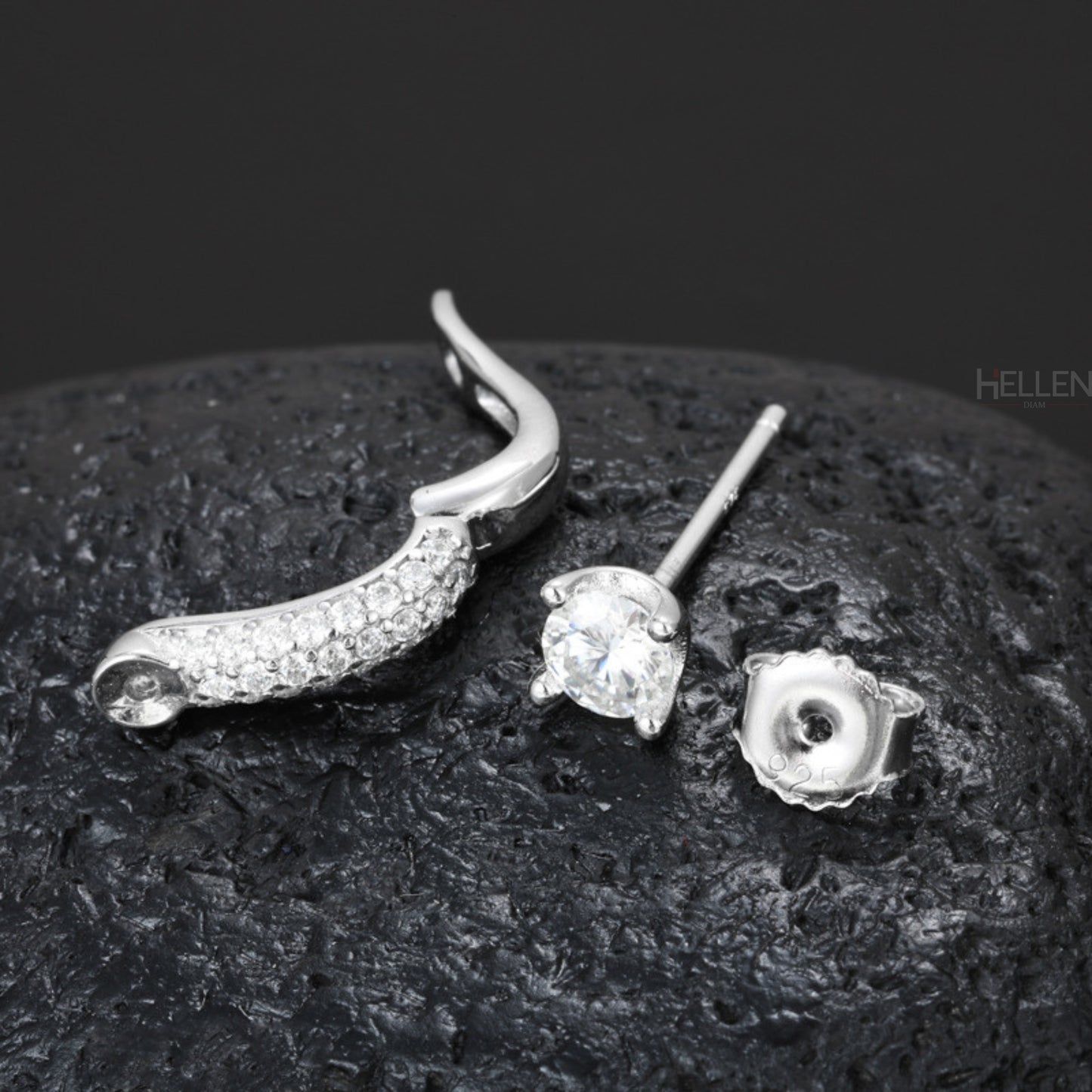 Men's Detachable Studs With U-Shaped Ear Clip Earrings