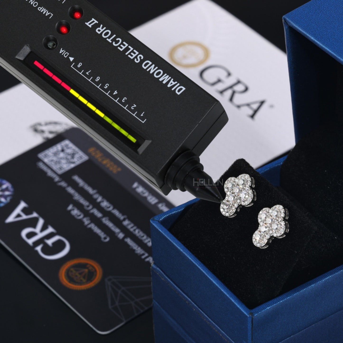 VVS Moissanite Round Cut Crossed Hip Hop Studs For Men's