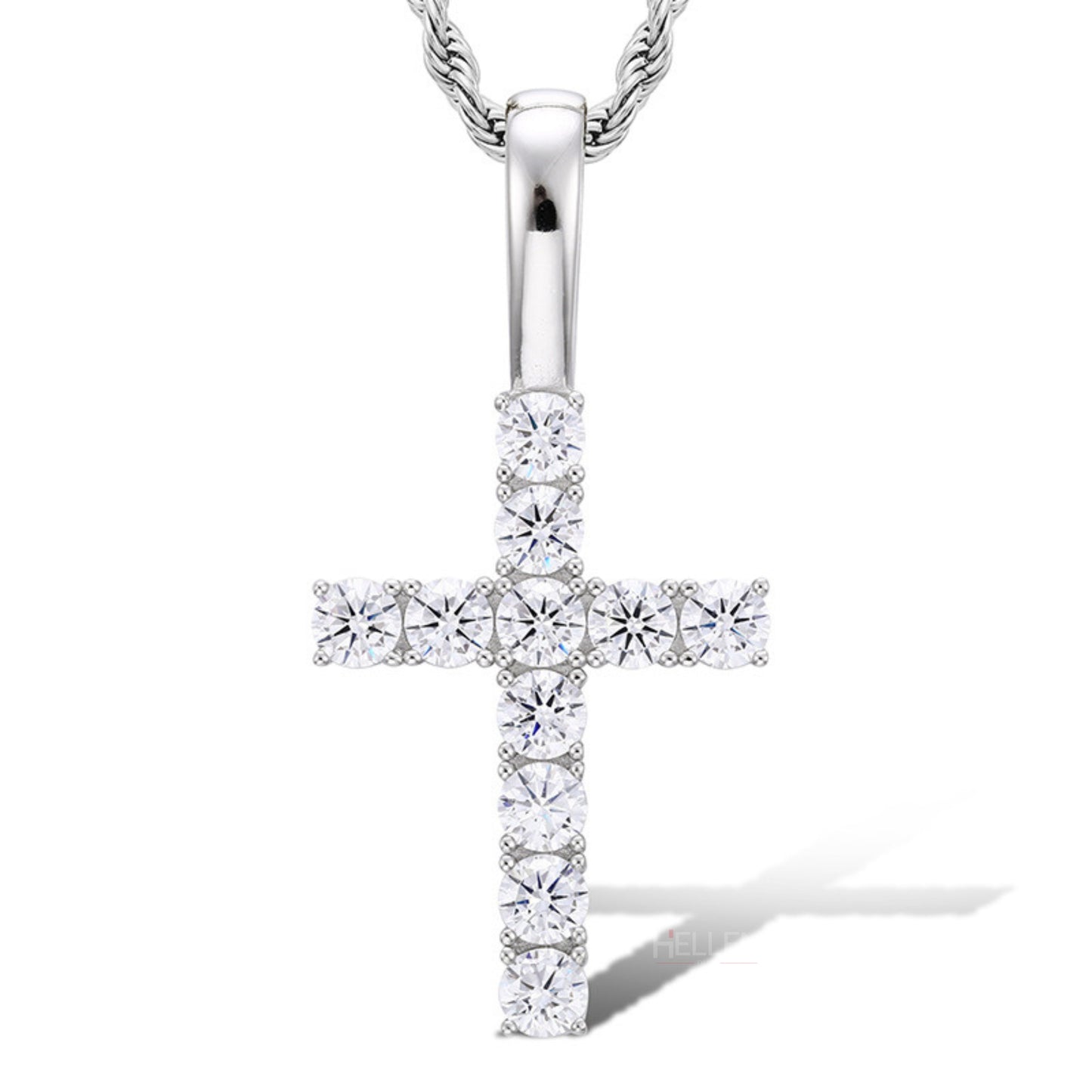 VVS Moissanite Round Cut Crossed Hip Hop Pendant For Men's