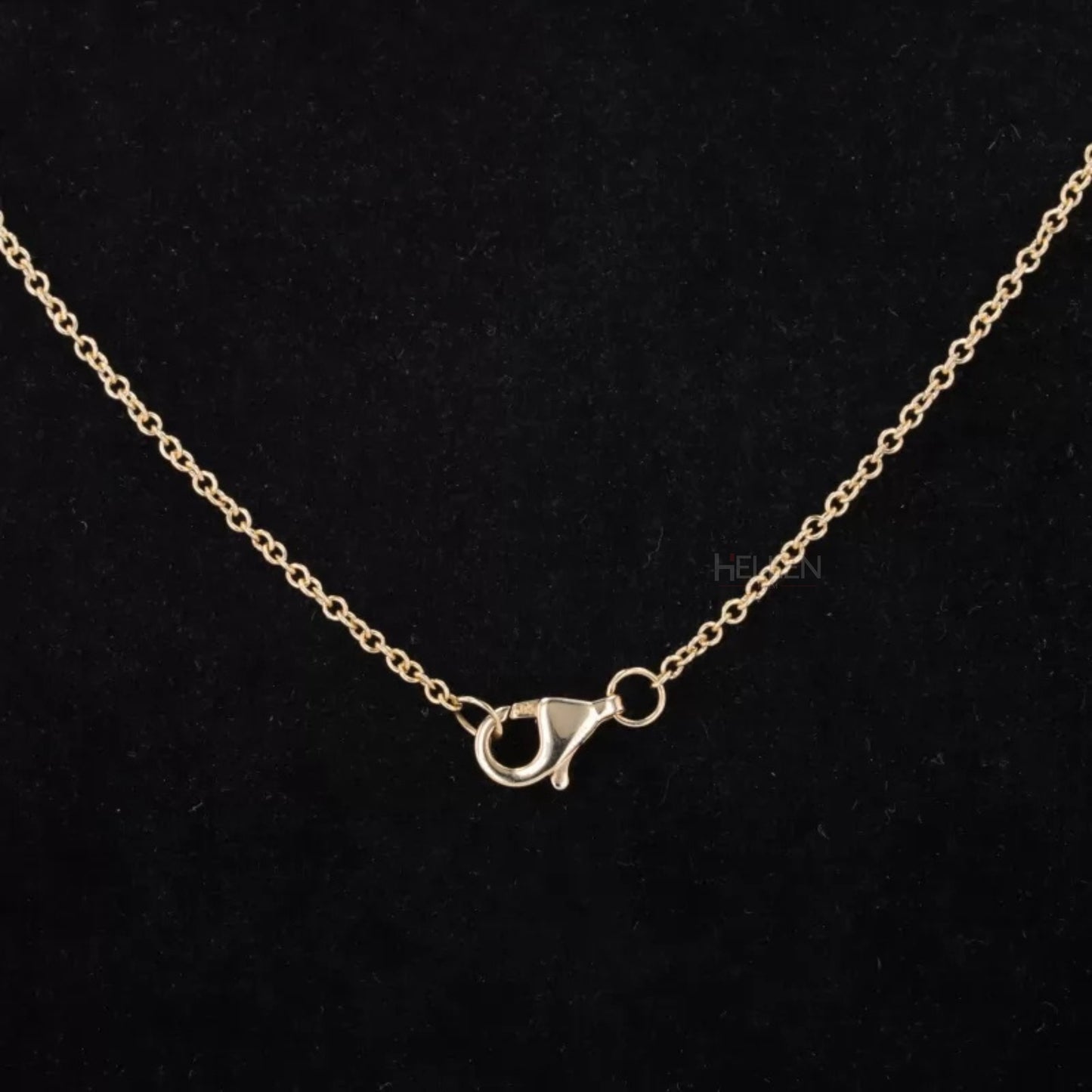 Radiant Cut Solitaire Bezel Setting Hoop Necklace
