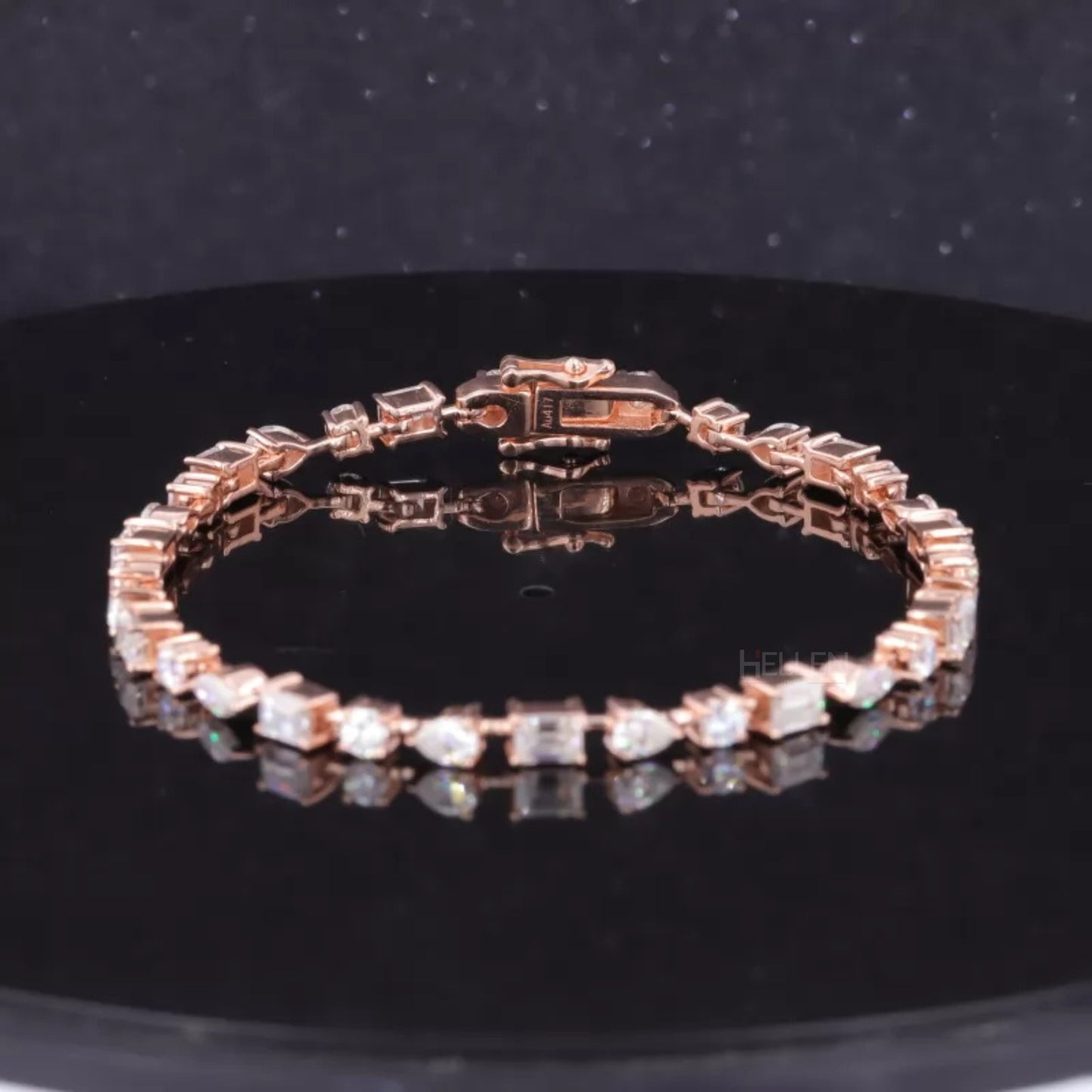 Signature Alternating Mixed Cut Moissanite Tennis Bracelet