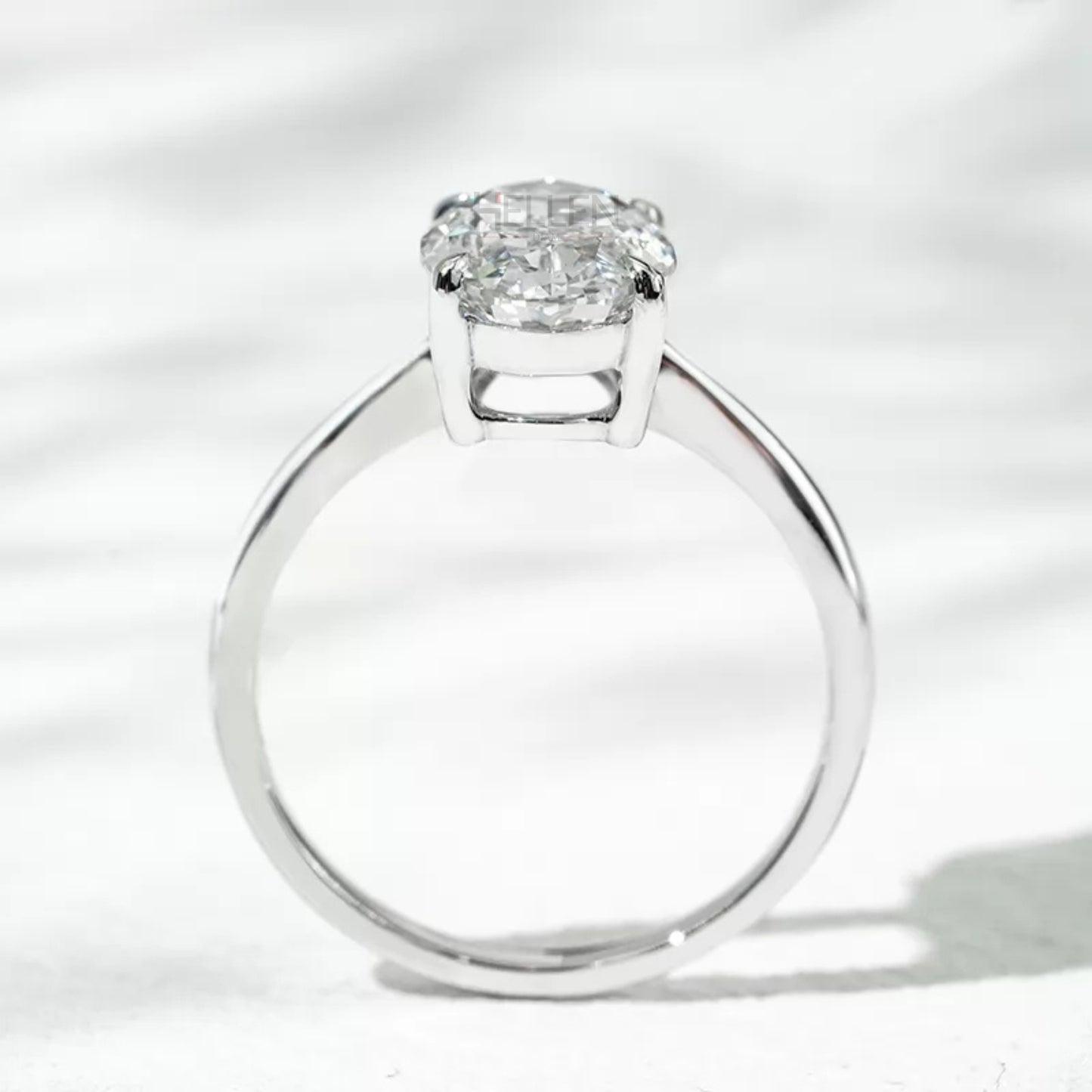 Oval Cut Solitaire Claw Prong Engagement Ring