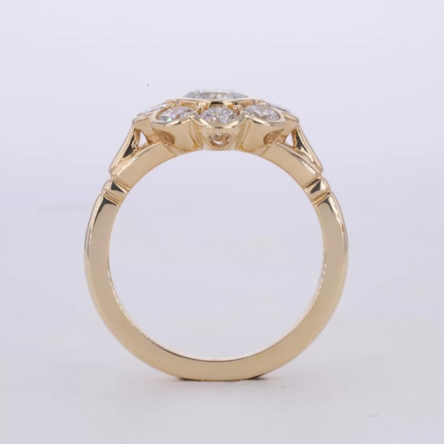 Floral Cluster setting Vintage Ring