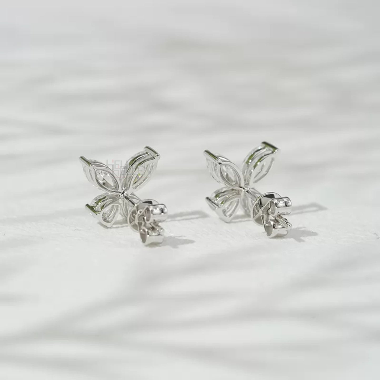 Marquise Cut Butterfly look everyday Studs