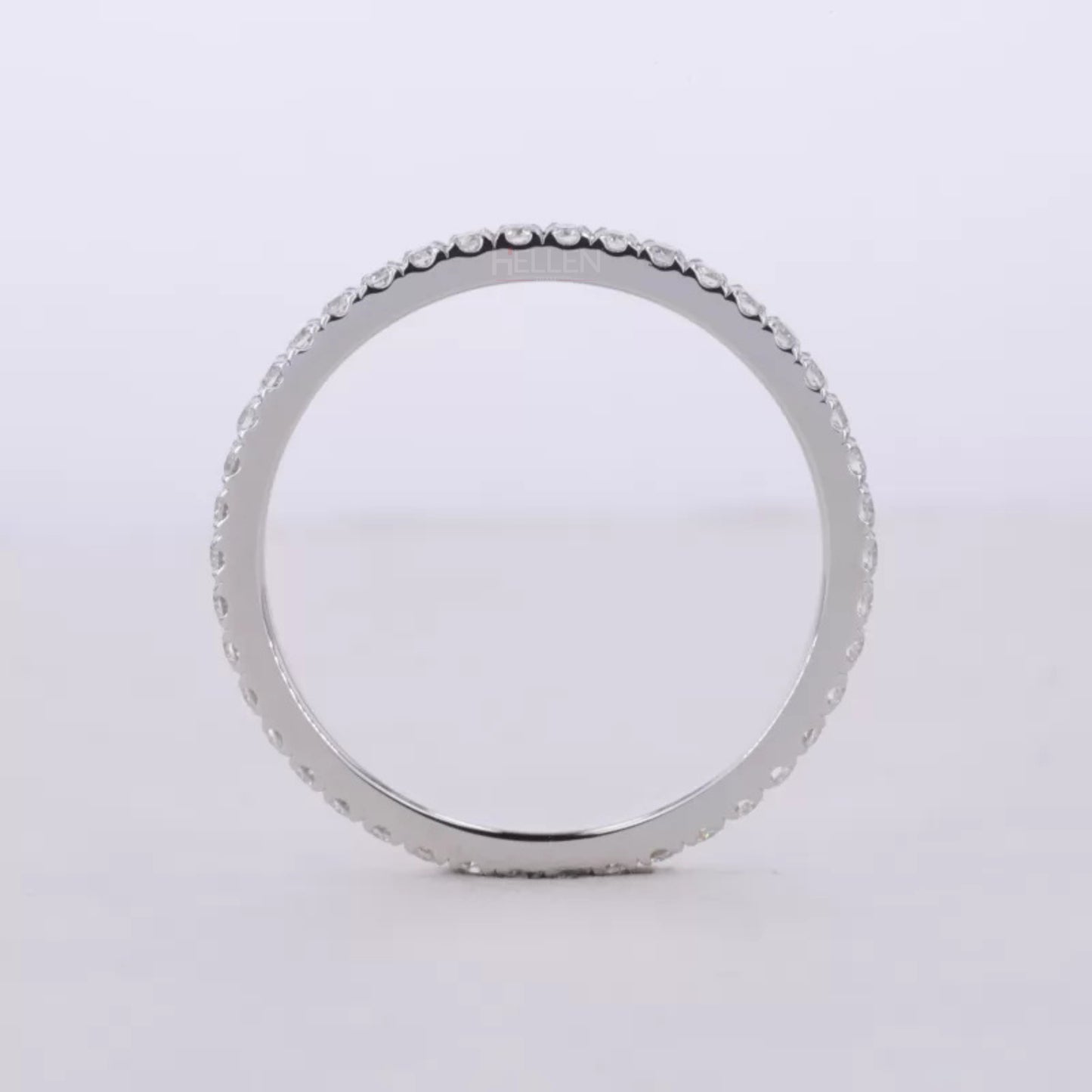 3 stone Round Cut Moissanite Bridal Ring Set
