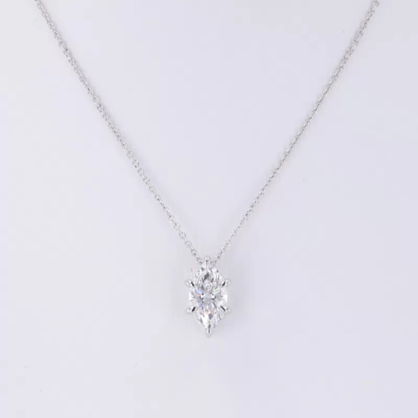 Elegant Marquis Cut Moissanite Solitaire Necklace For Everyday
