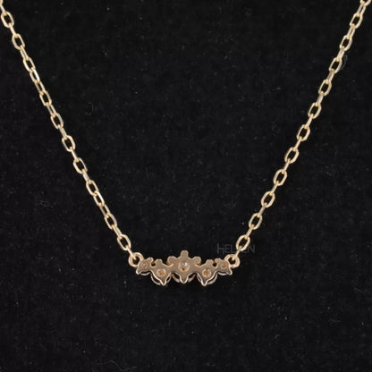 Un-even Size Round Cut Moissanite Necklace for Every Occasion