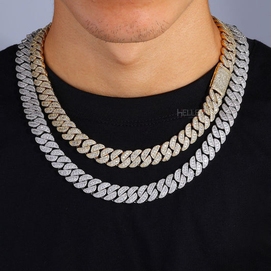 6MM to 12MM Cuban chain for men with VVS moissanite and strong lock – iced-out hip-hop statement jewelry