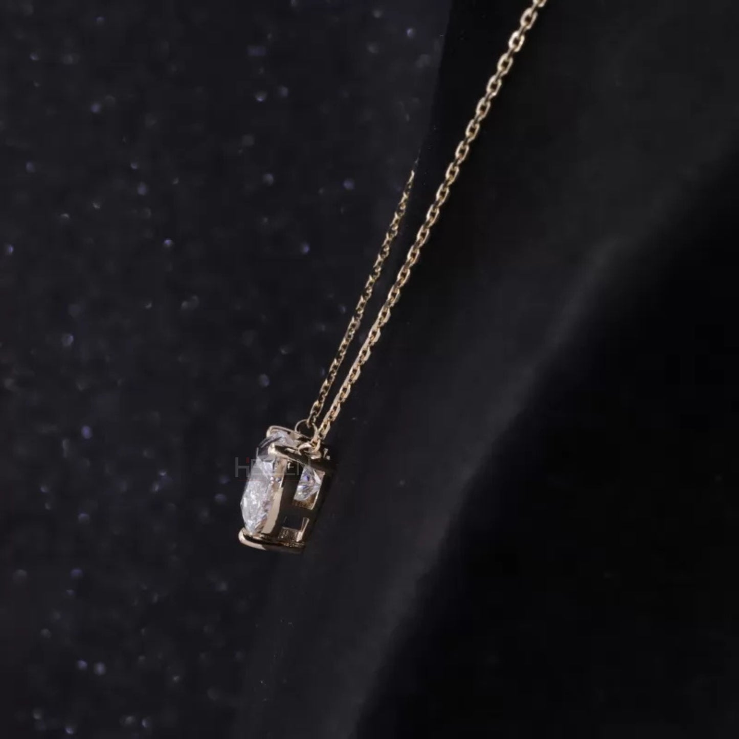 Ever love Solitaire Moissanite Heart Cut Necklace