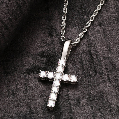 VVS Moissanite Round Cut Crossed Hip Hop Pendant For Men's