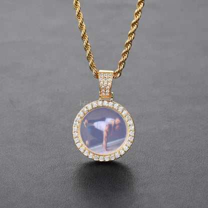 Personalized Loved Ones Memory Pendent With Moissanite