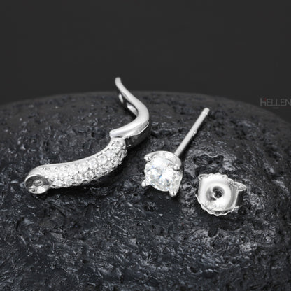 Men's Detachable Studs With U-Shaped Ear Clip Earrings