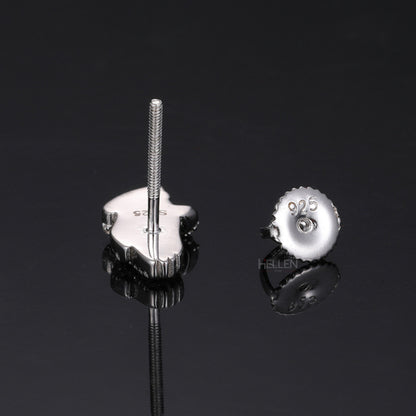 Iced Out Pray full Hands Earrings Studs - Hip Hop Jewelry