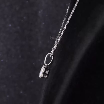 Everyday Round Cut Solitaire Loop Moissanite Necklace