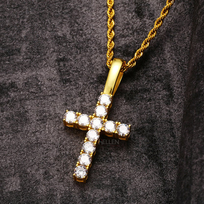 VVS Moissanite Round Cut Crossed Hip Hop Pendant For Men's