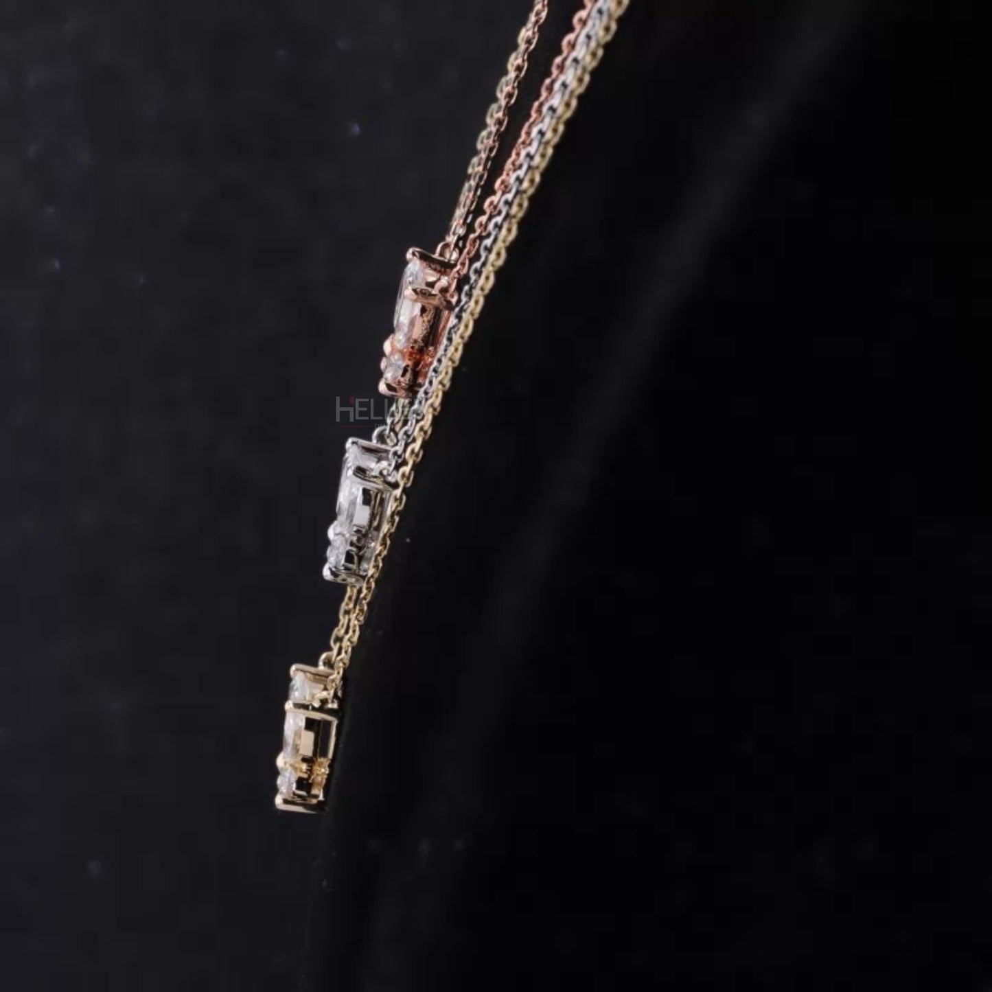 Butterfly Marquis & Round Cut Moissanite Necklace For Her 925 Silver