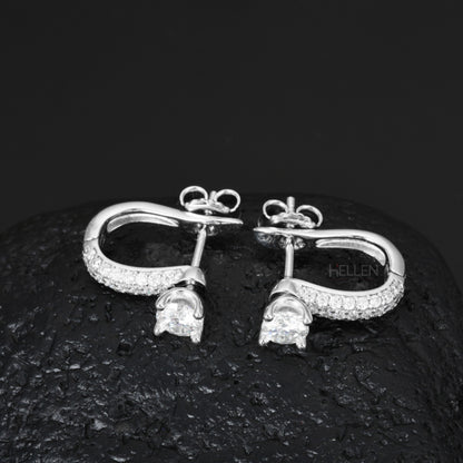 Men's Detachable Studs With U-Shaped Ear Clip Earrings
