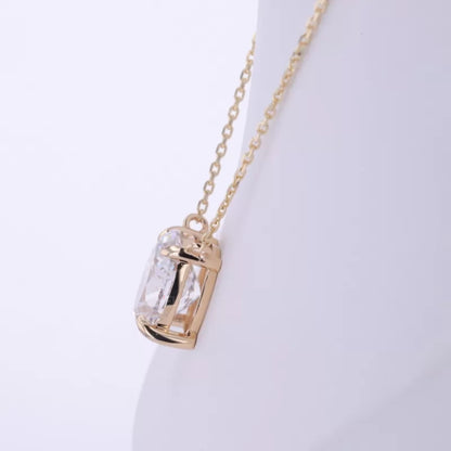 Elegant Oval Cut Moissanite Solitaire Necklace For Everyday