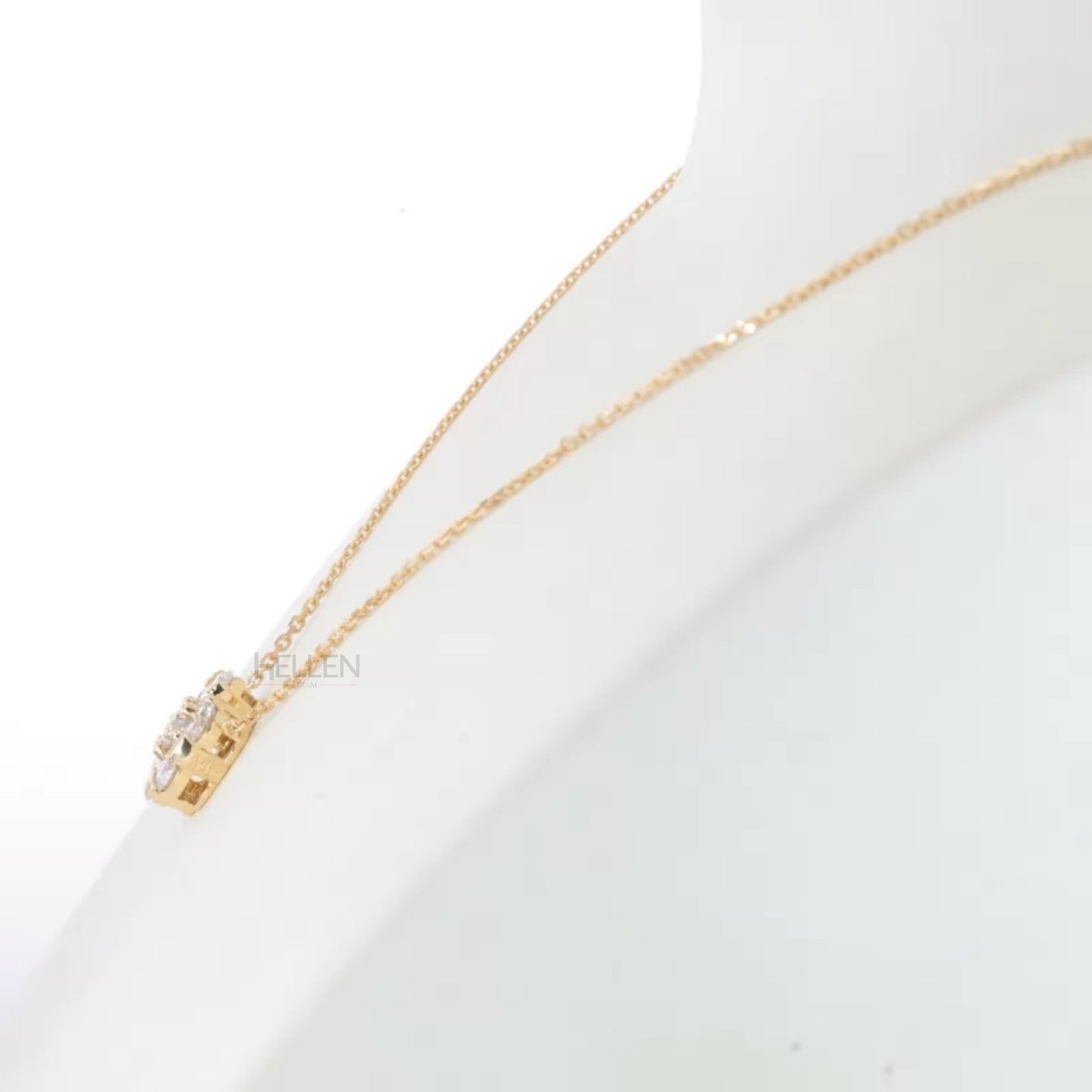Round Cut Moissanite Cluster Necklace for Every Occasion