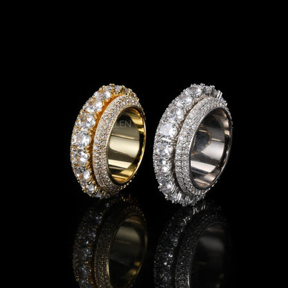 Rotating VVS Diamond Studded Satisfaction Ring