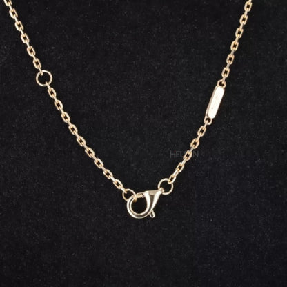 Signature Toi Et Moi Pear And Emerald Cut Moissanite Necklace
