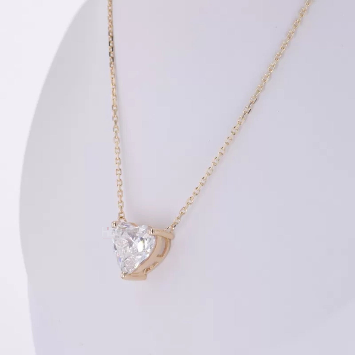 Ever love Solitaire Moissanite Heart Cut Necklace