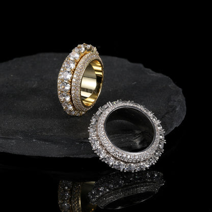 Rotating VVS Diamond Studded Satisfaction Ring