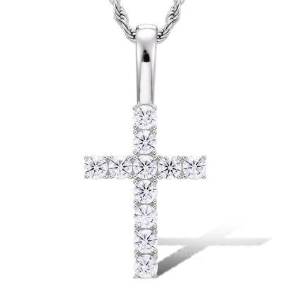 VVS Moissanite Round Cut Crossed Hip Hop Pendant For Men's