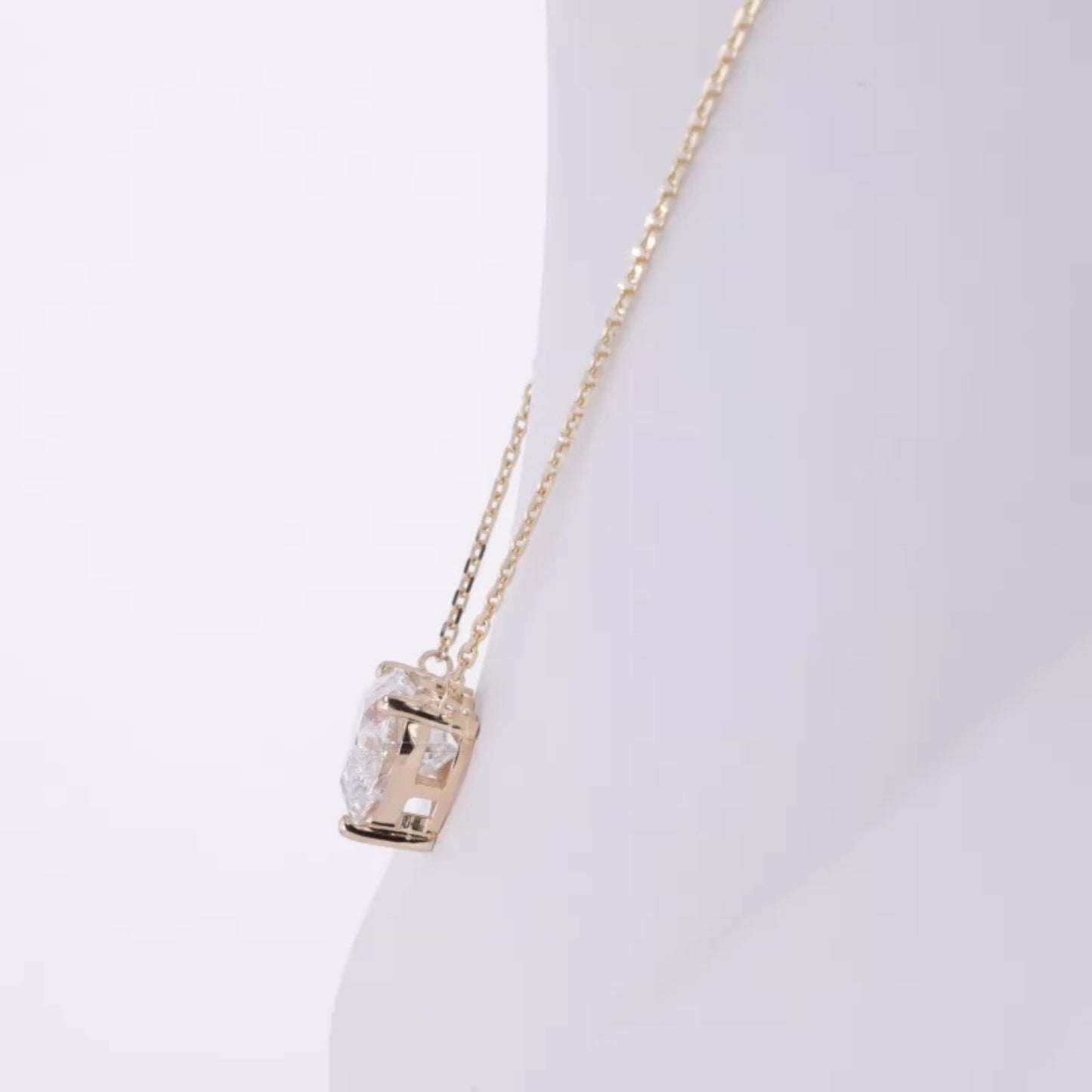 Ever love Solitaire Moissanite Heart Cut Necklace