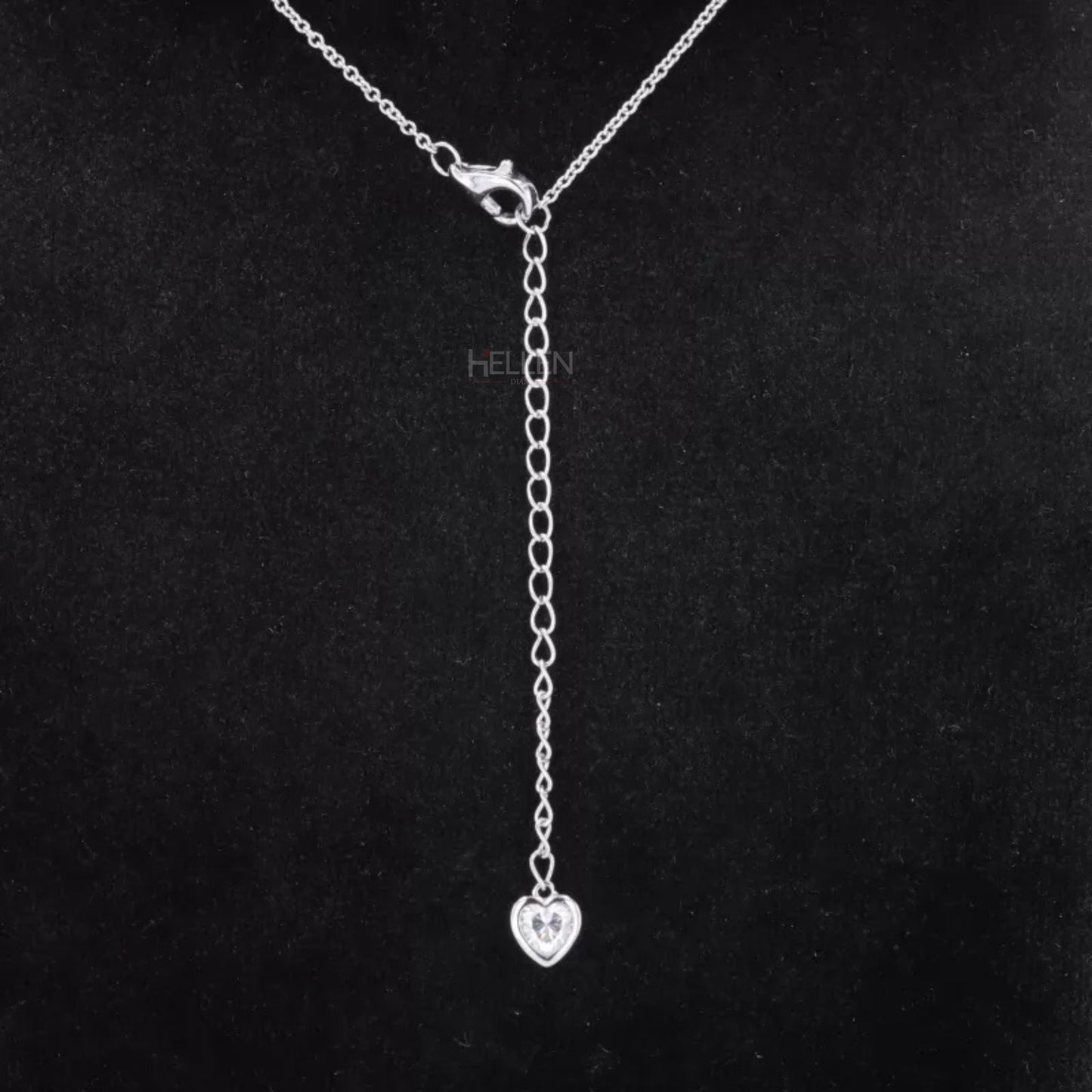 Pear And Oval Cut Moissanite Cat Look Animal Necklace