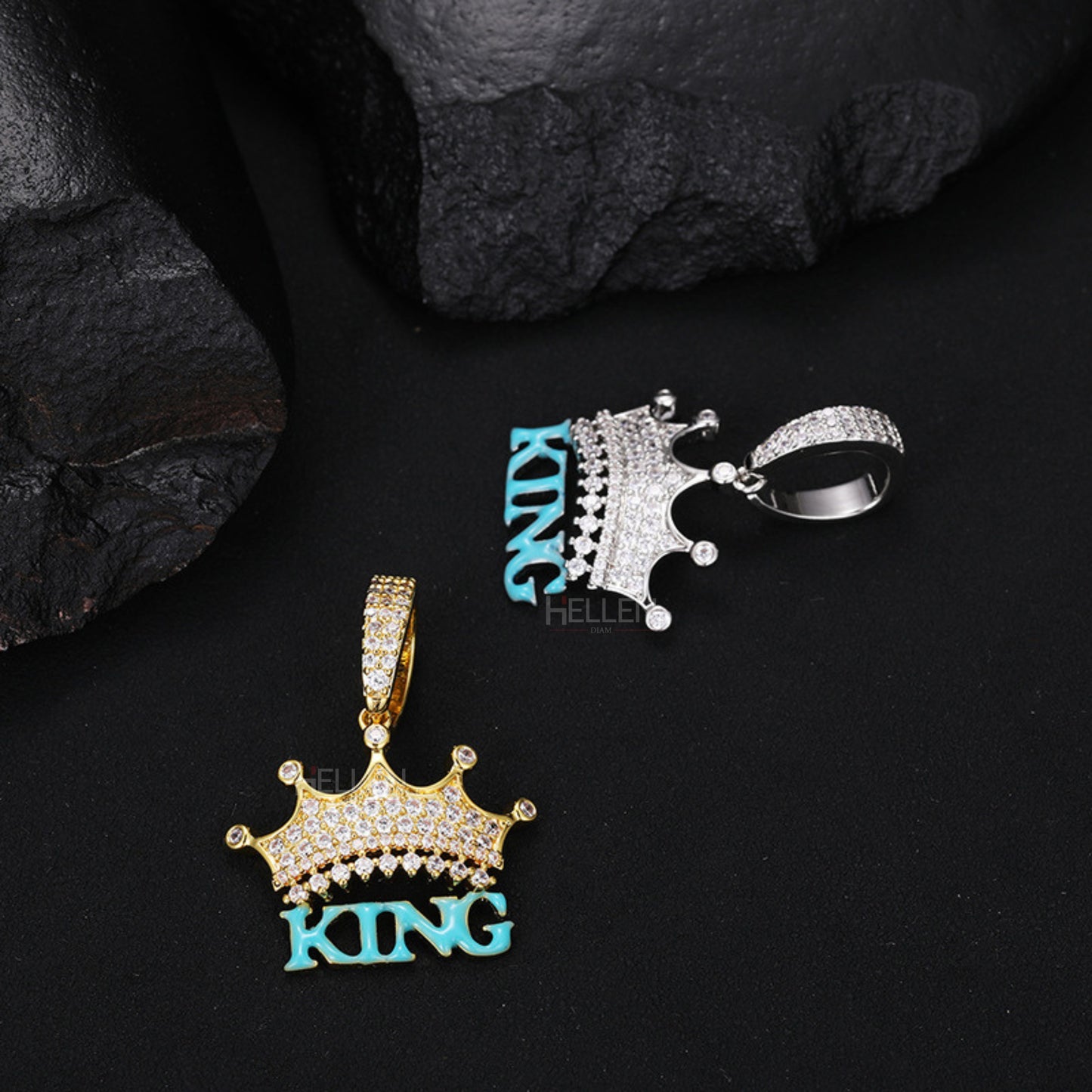 King Crown Glow In Dark Pendant Necklace For Him