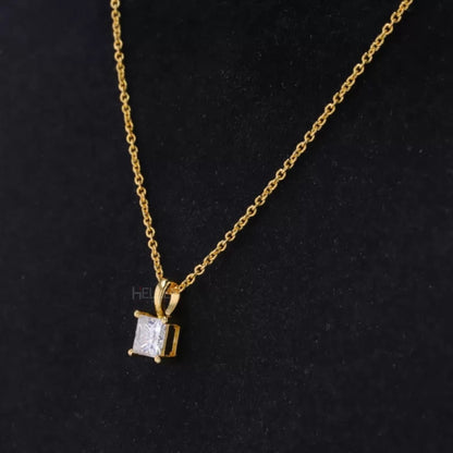 Stunning Princess Cut Moissanite Vintage Designer Necklace