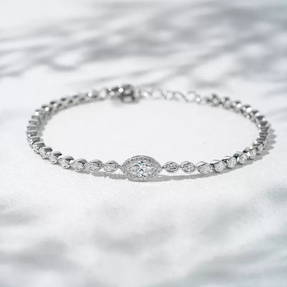 Hot And Happening Marquis And Round Cut Loose Bracelet