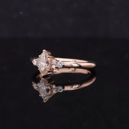 7 Stone Marquise and Round Beautiful Everyday Ring for Her