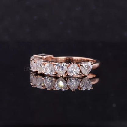 Heat Cut Diamond Half Anniversary Band