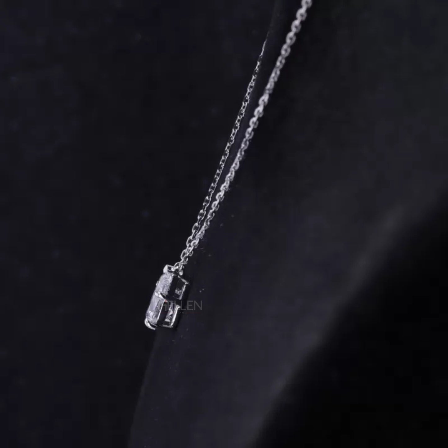 Drop Pear Cut Moissanite Vintage Designer Necklace