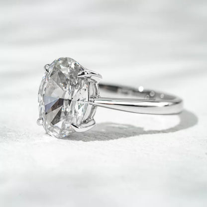 Oval Cut Solitaire Claw Prong Engagement Ring