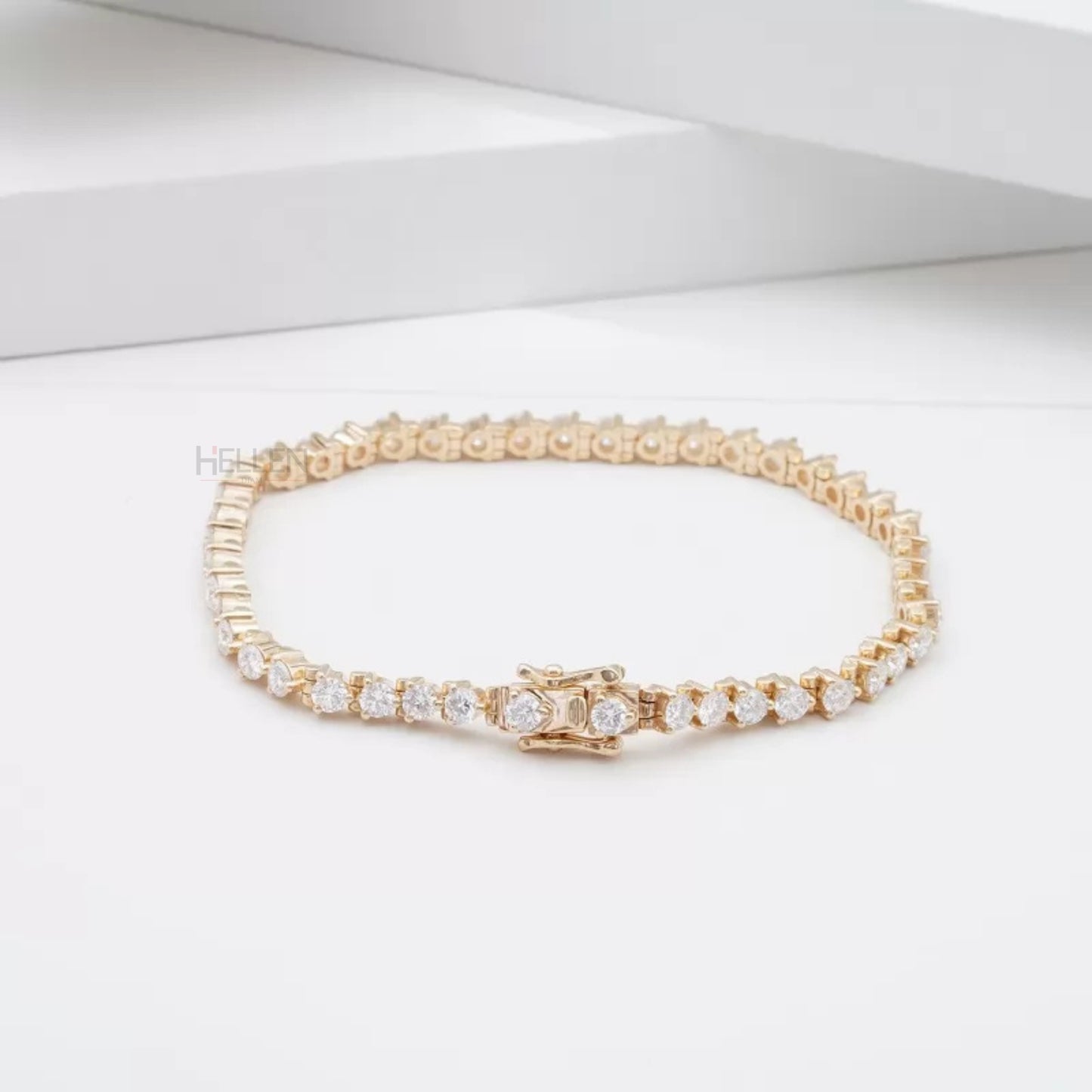 3.00 MM Round Moissanite 3 Prong Must Have Tennis Bracelet