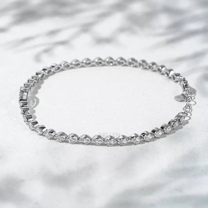 Hot And Happening Marquis And Round Cut Loose Bracelet