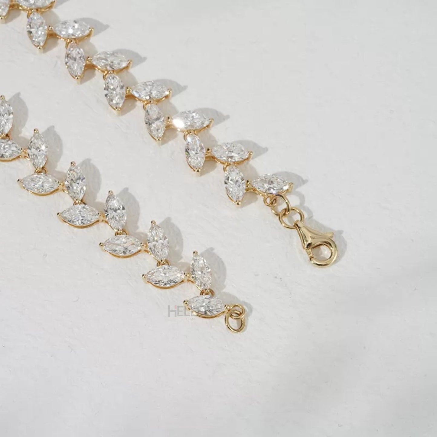 Marquise Leaf Style Loose Tennis Bracelet For Special Day
