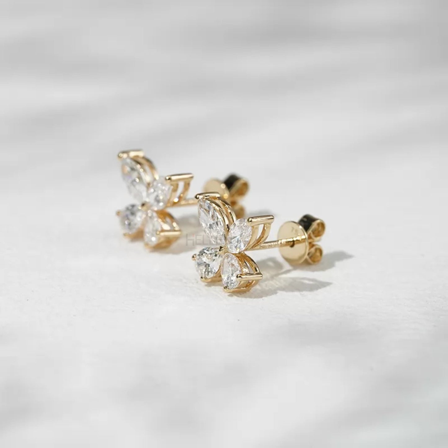 Marquise Cut Butterfly look everyday Studs
