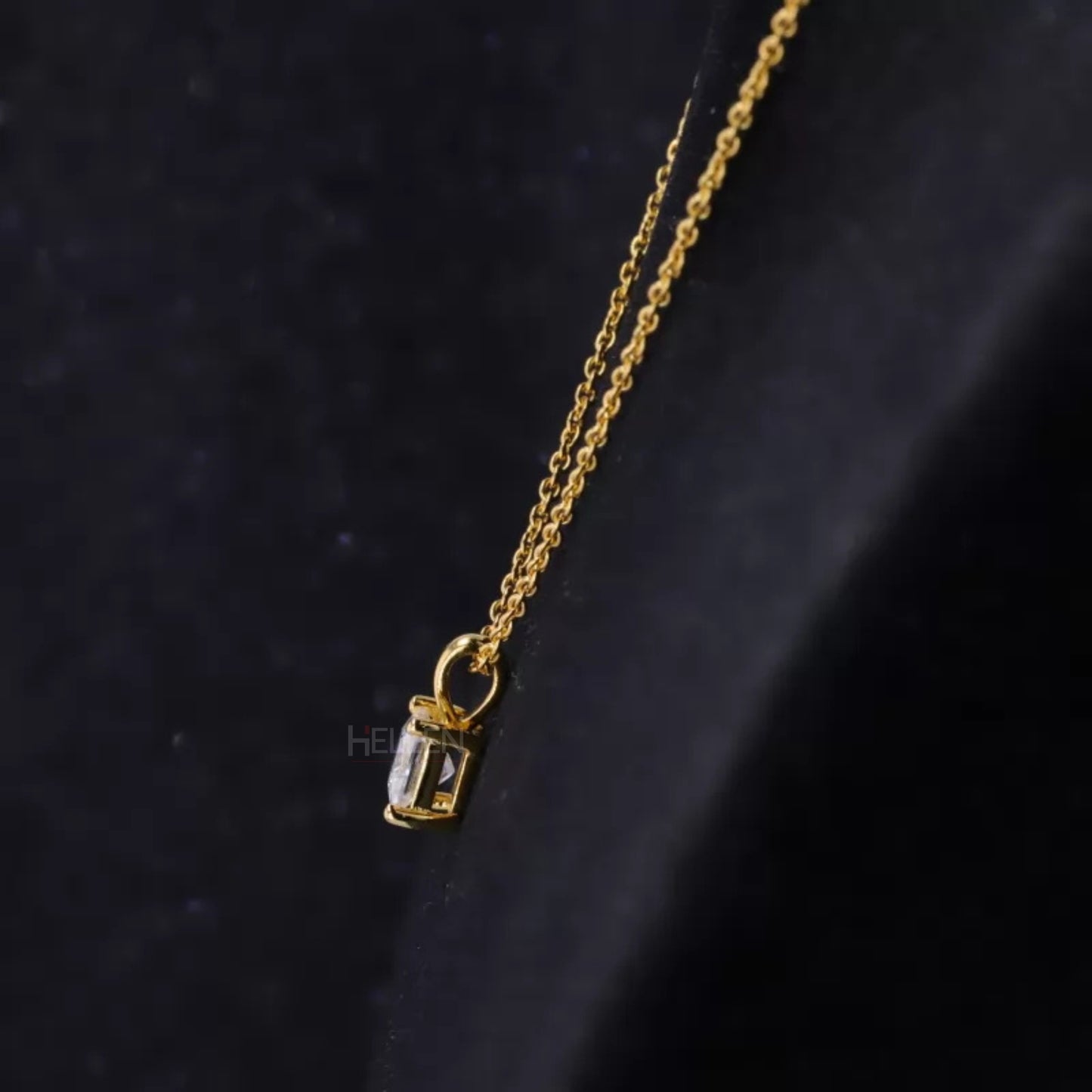Stunning Princess Cut Moissanite Vintage Designer Necklace