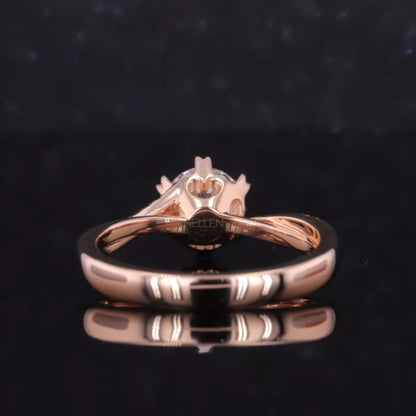 Solitaire Heart Prong Engagement Ring