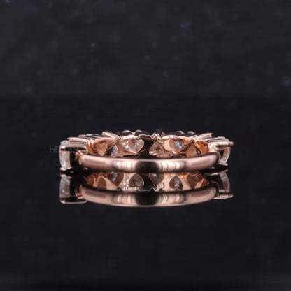 Heat Cut Diamond Half Anniversary Band