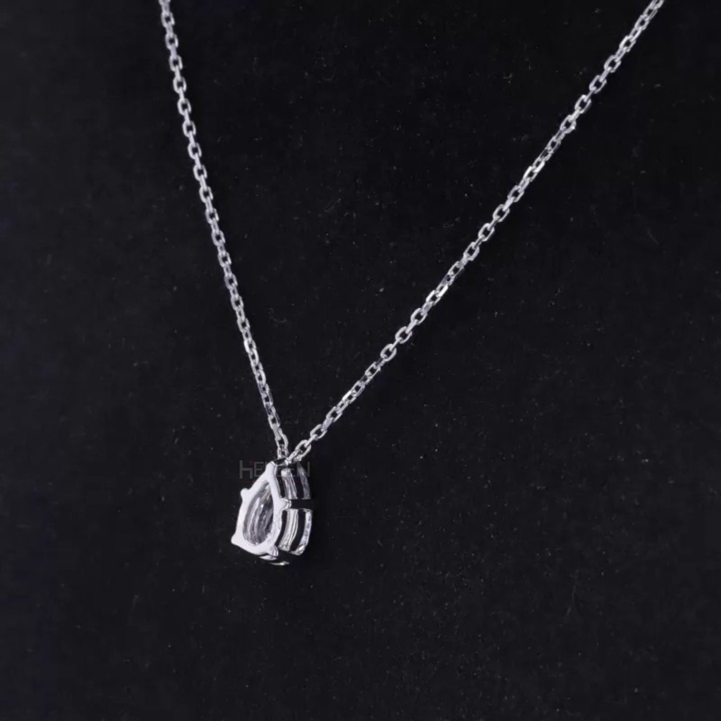 Drop Pear Cut Moissanite Vintage Designer Necklace