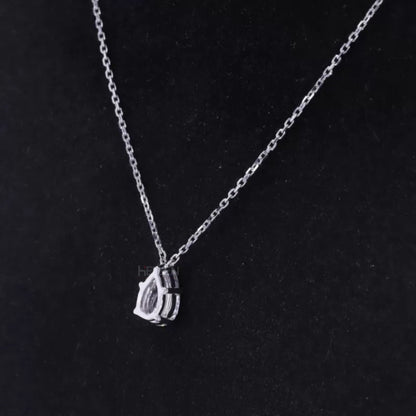 Drop Pear Cut Moissanite Vintage Designer Necklace