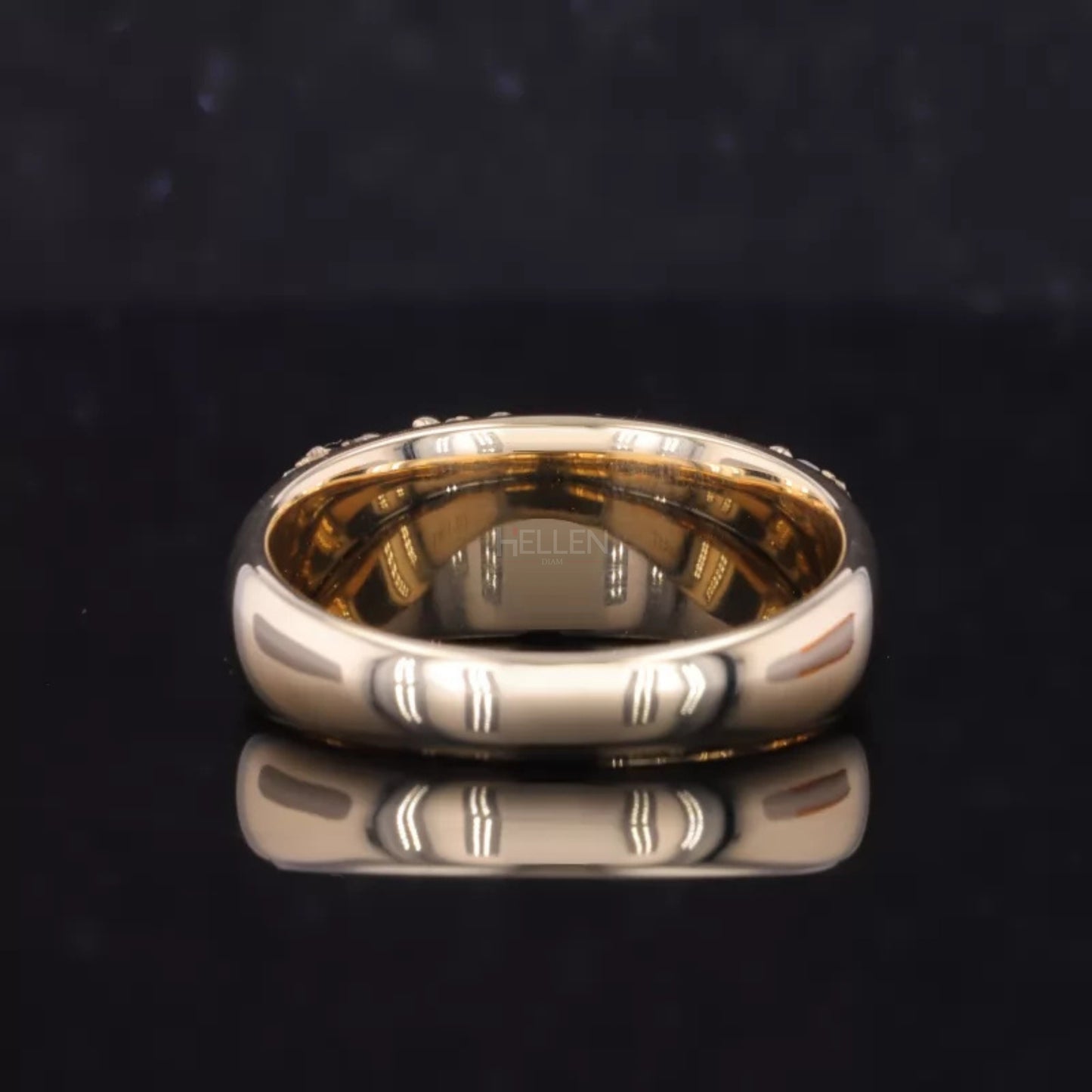 Mosaic Setting Round cut Moissanite Vintage Ring