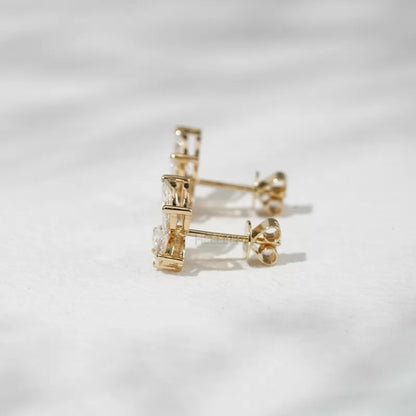 Marquise Cut Butterfly look everyday Studs