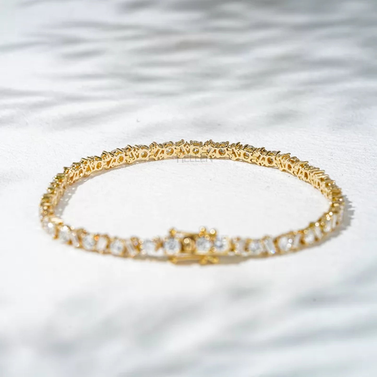 Baguette & Round Cut Essential Tennis Bracelet – 925 Sterling