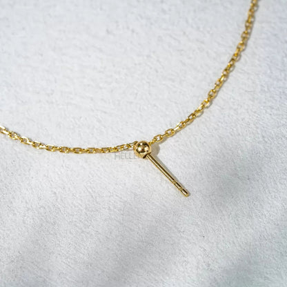 Round Moissanite with Pear Illusion Setting Loose Chain Bracelet